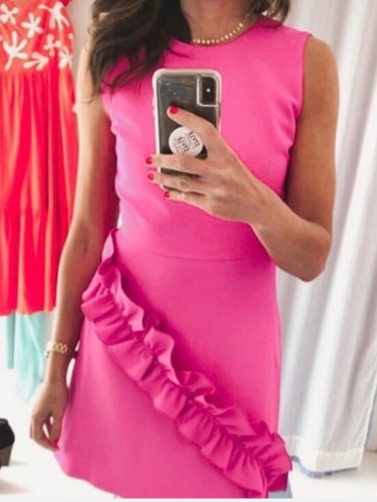 Anna Cate Dresses & Skirts - Anna Cate Pink Ruffle Mini Dress